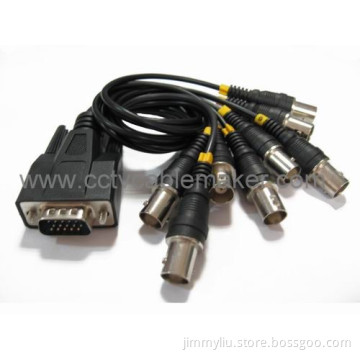 15 pins to 8 BNC cable, DVR card cable